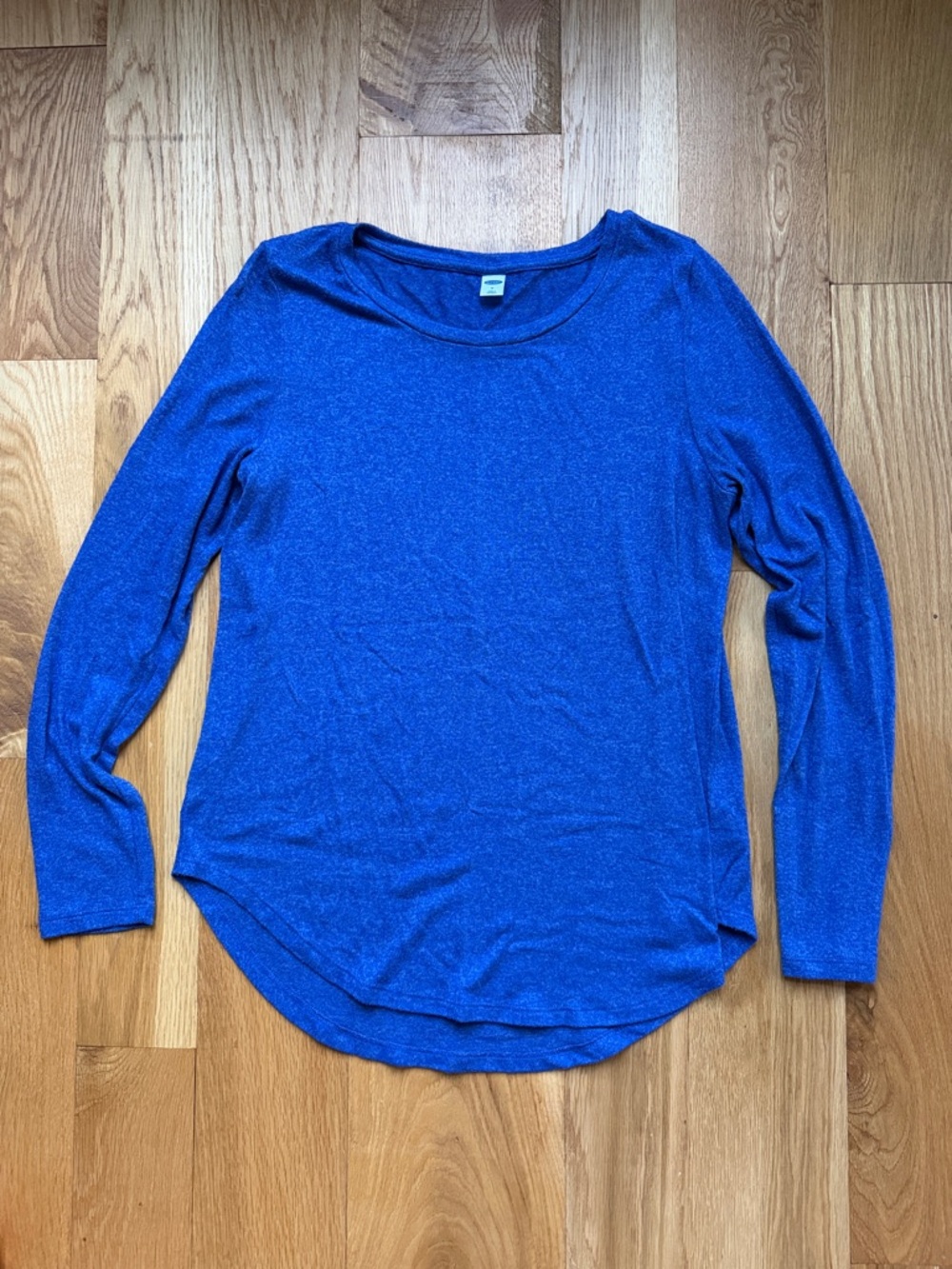 Old Navy Women's Long Sleeve Scoop Neck Top in Royal Blue